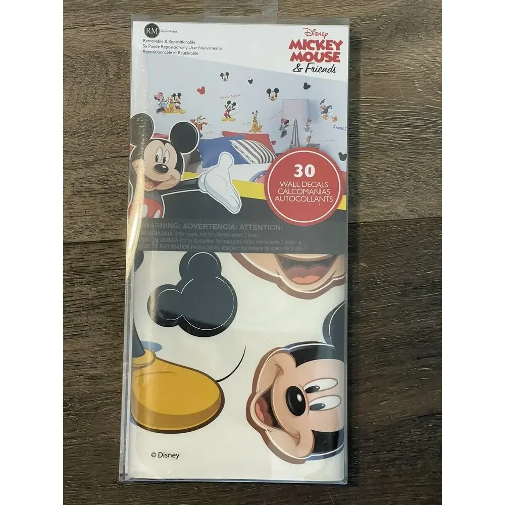 RoomMates Disney Mickey and Friends Peel & Stick Wall Decals New In Box